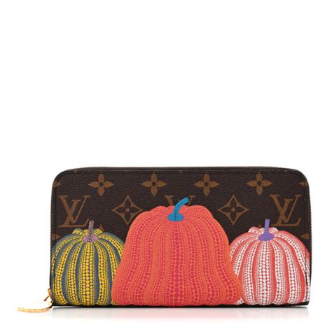 LOUIS VUITTON LV X YK Monogram Kusama Pumpkin Zippy 